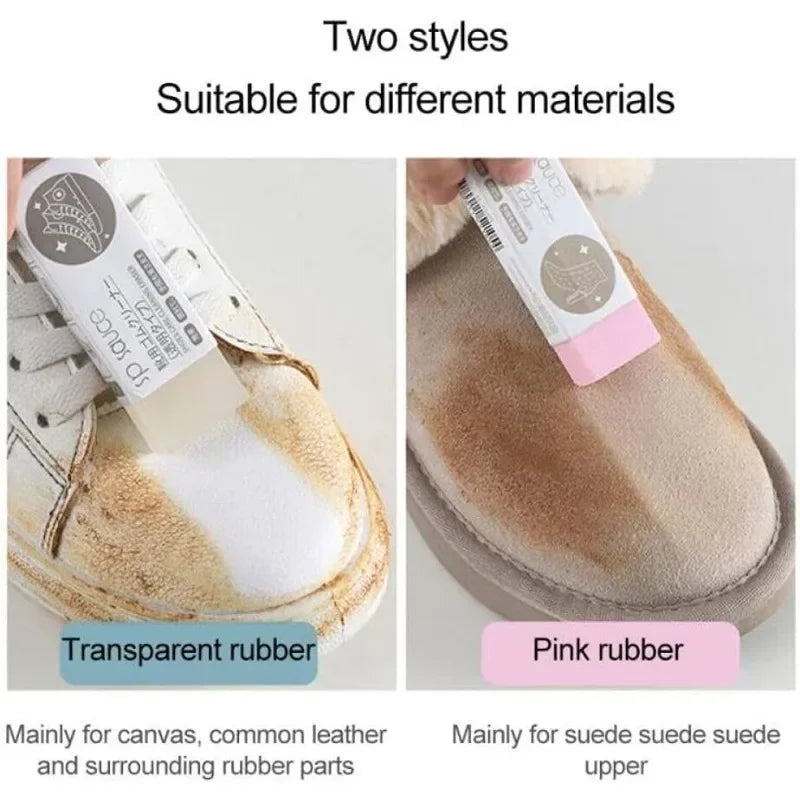 Suede & Nubuck Eraser Cleaning Brush Set – Shoe & Leather Care Shoe Cleaning Kit QXL
