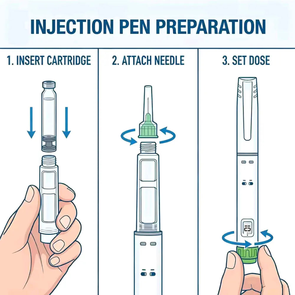 10-Pack Disposable Sterile Injection Pens 60IU 3ml Dose Control Disposable Injection Pen QXL