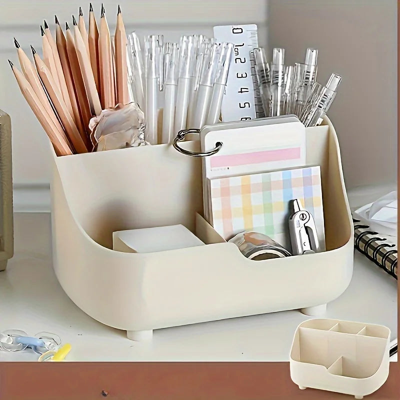 5-Compartment Plastic Desk Organizer | Office & Home Storage Desk Organizer QXL