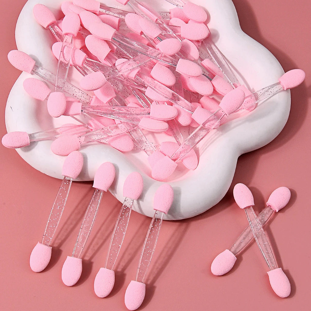 50-Pack Double-Ended Eyeshadow Sponge Applicator Wands | KOSSHOW Sponge Applicator Wands QXL