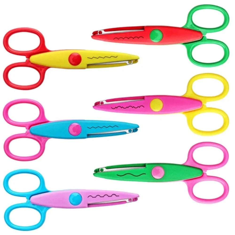 Wavy Decorative Safety Scissors | DIY Scrapbook Paper Craft Decorative Craft Scissors QXL