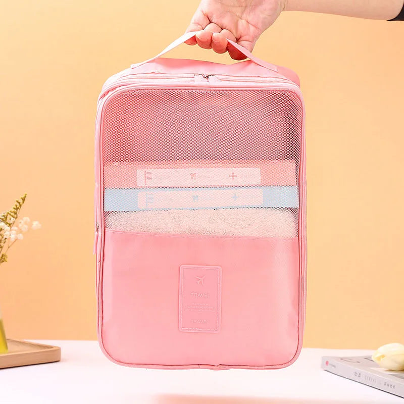 High Quality Portable Travel Shoe Bag Underwear Clothes Bags Shoe Organizer Storage Bag Multifunction Travel Accessories QXL