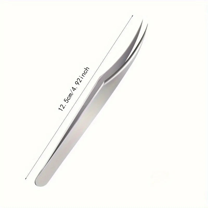 Stainless Steel Dolphin Clip Eyelash Tweezer | Precision Tip Eyelash Tweezer QXL