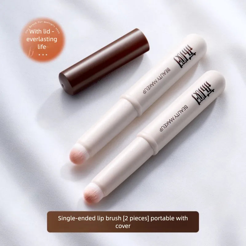 Round Head Lip Brush | Lipstick Blending & Concealing Tool Lip Makeup Brush QXL 2 piece