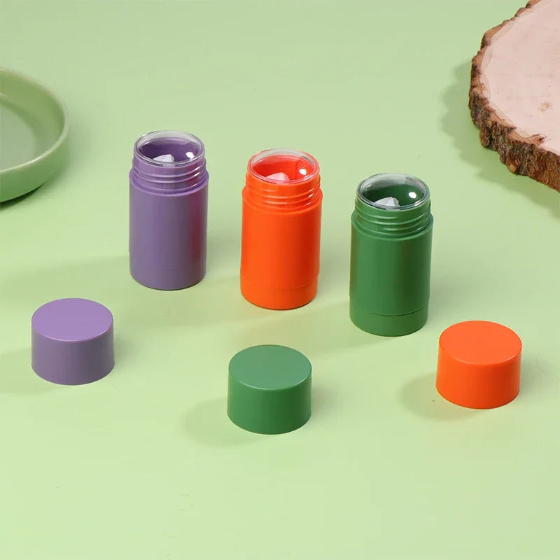 40g Refillable Twist-Up Oval Solid Perfume & Deodorant Tube Refillable Cosmetic Tube QXL