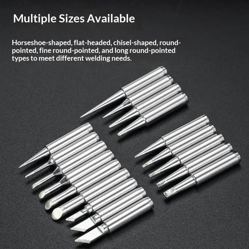 Pure Copper 900M-T Soldering Iron Tips Set – 5 or 10 Pcs Soldering Iron Tips QXL