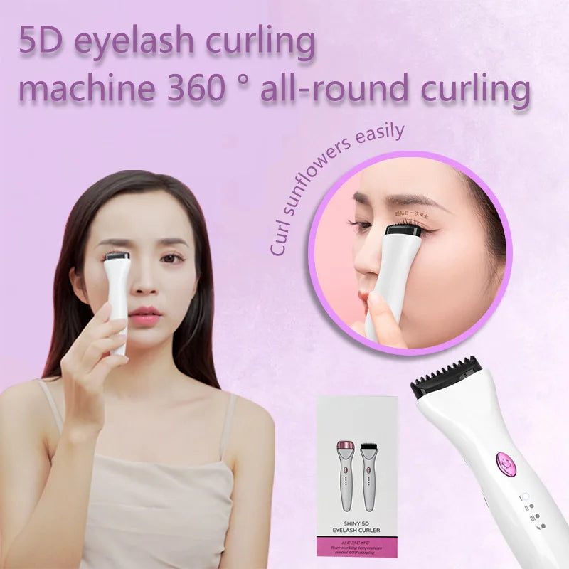 Electric Heated Eyelash Curler | Rechargeable Portable Tool Heated Eyelash Curler QXL
