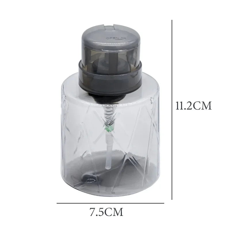 Lockable Refillable Pump Dispenser Bottle | Nail & Makeup Pump Dispenser Bottle QXL