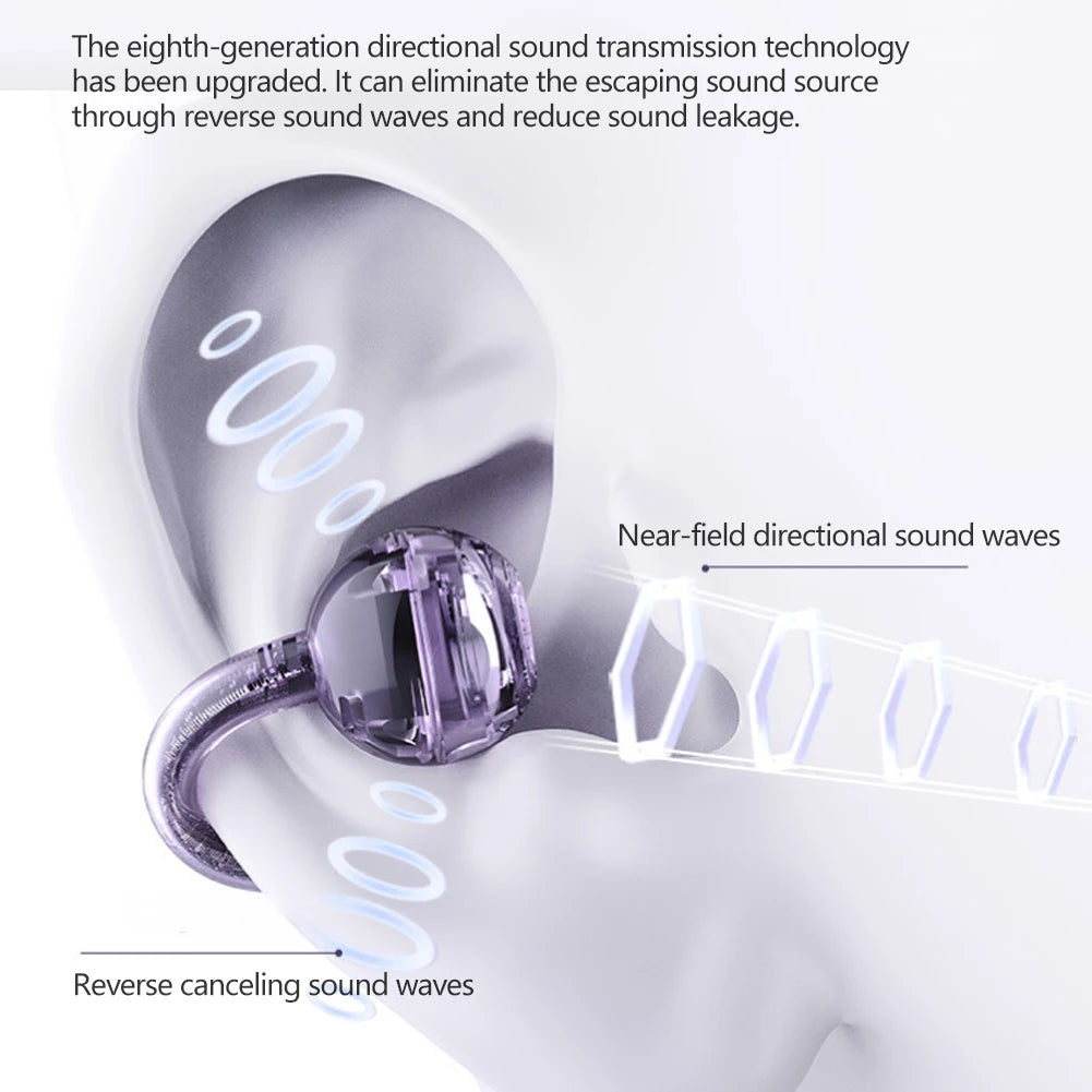 Clip-On Wired Earphones USB-C & 3.5mm | HD Mic | IPX4 Wired Clip-On Earphones QXL