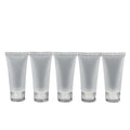 5-Pack Clear PVC Cosmetic Tubes | Lotion & Cream Containers Cosmetic Squeeze Tubes QXL 20ml