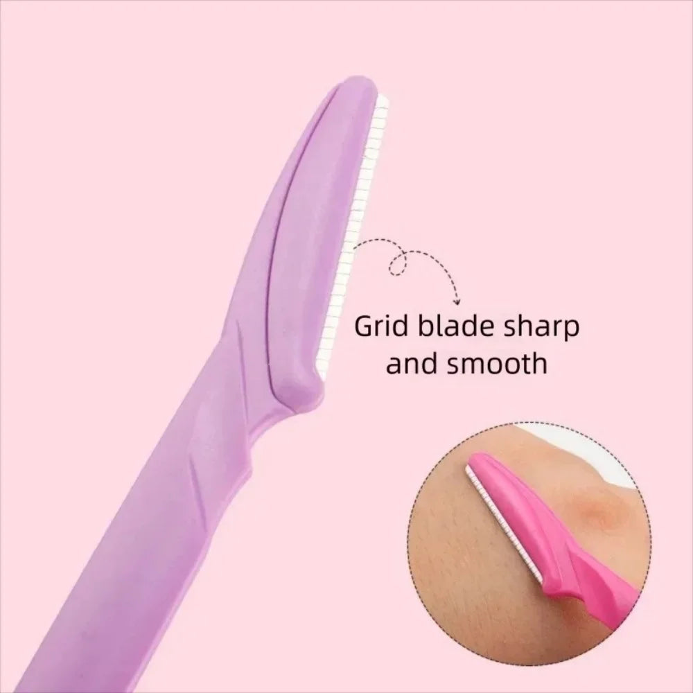 3-Pack Eyebrow Razor Trimmer | Face Hair Shaper for Women Eyebrow Razor Trimmer QXL