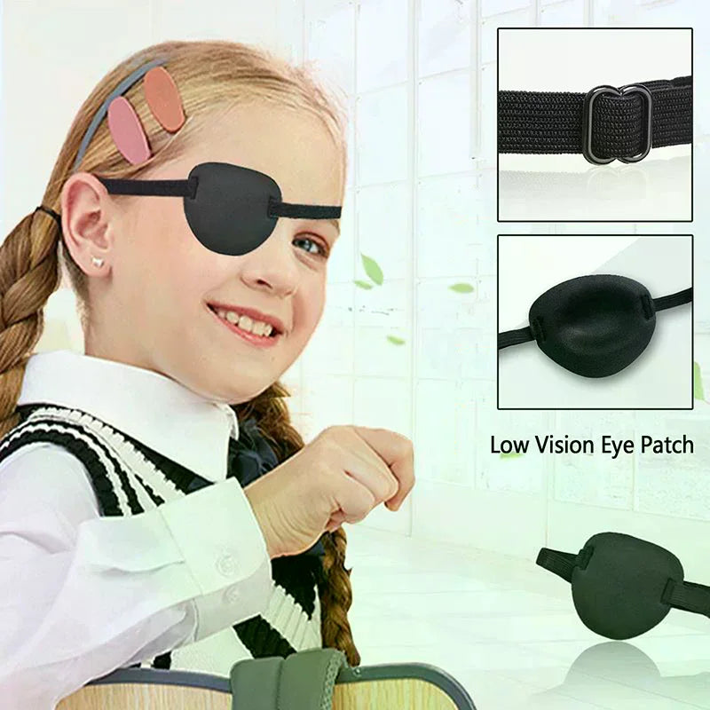 Adjustable Soft Eye Patch for Adults & Kids | Left or Right Eye Patch QXL