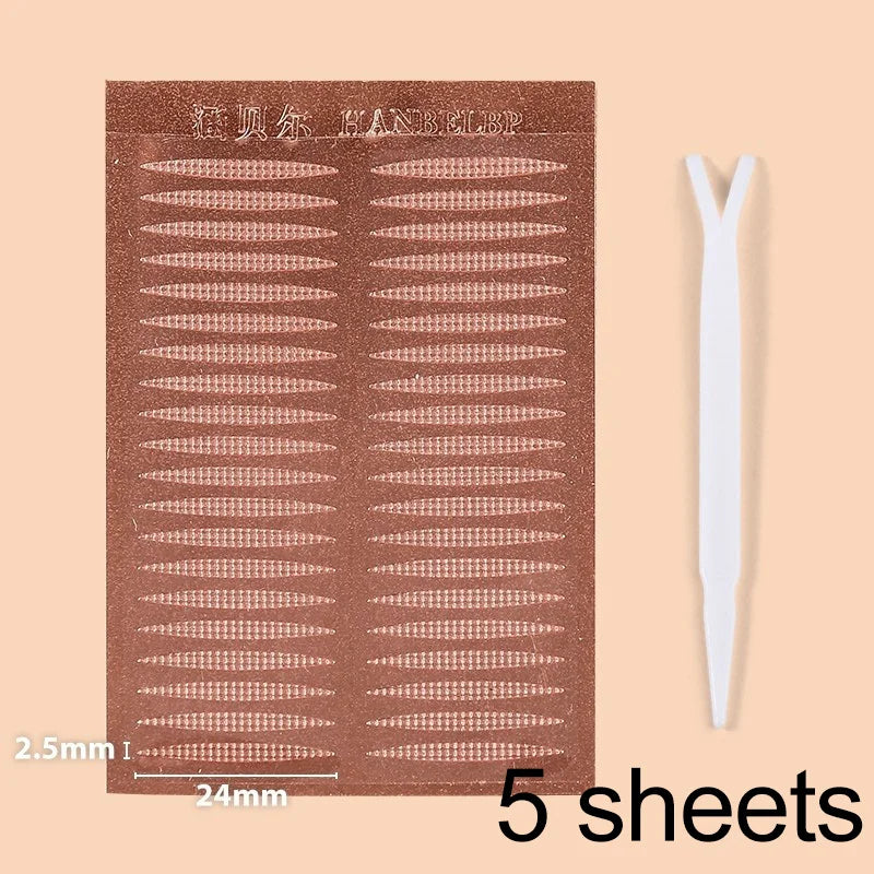 Invisible Double Eyelid Tape Stickers | Natural Look 5-Sheet Eyelid Tape Stickers QXL Olive style