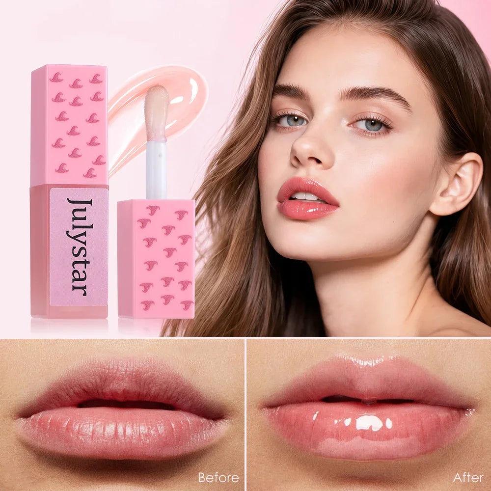 Julystar Gloss Lip Oil | Non-Sticky Hydrating Lip Primer Gloss Lip Oil QXL