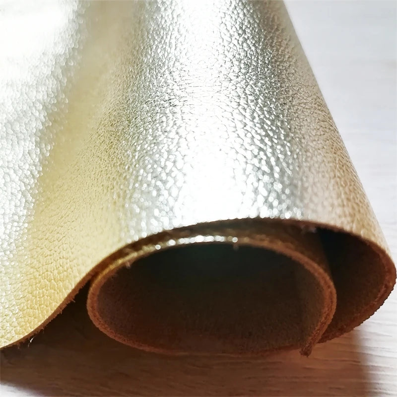 1.2mm Golden Top-Grain Cowhide Leather Sheet | DIY Bags Leather Craft Sheet QXL