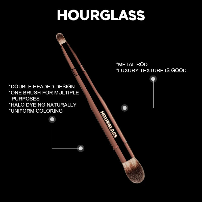 Hourglass No.28 Double-Head Retractable Concealer Brush Retractable Makeup Brush QXL