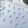 50-Pc 3D Resin Nail Charms | Pink Bow Knot Scepter Nail Art 3D Nail Charms QXL 50PCs