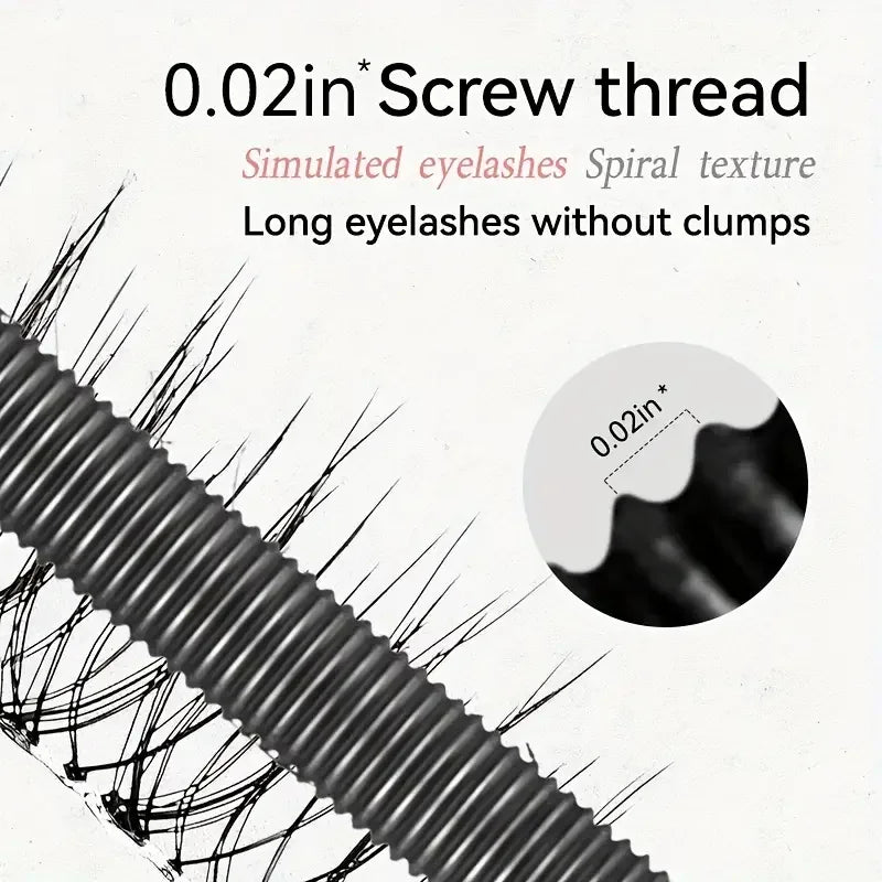 VERONNI Waterproof Silk Fiber Mascara | Curling Spiral Brush Silk Fiber Mascara QXL