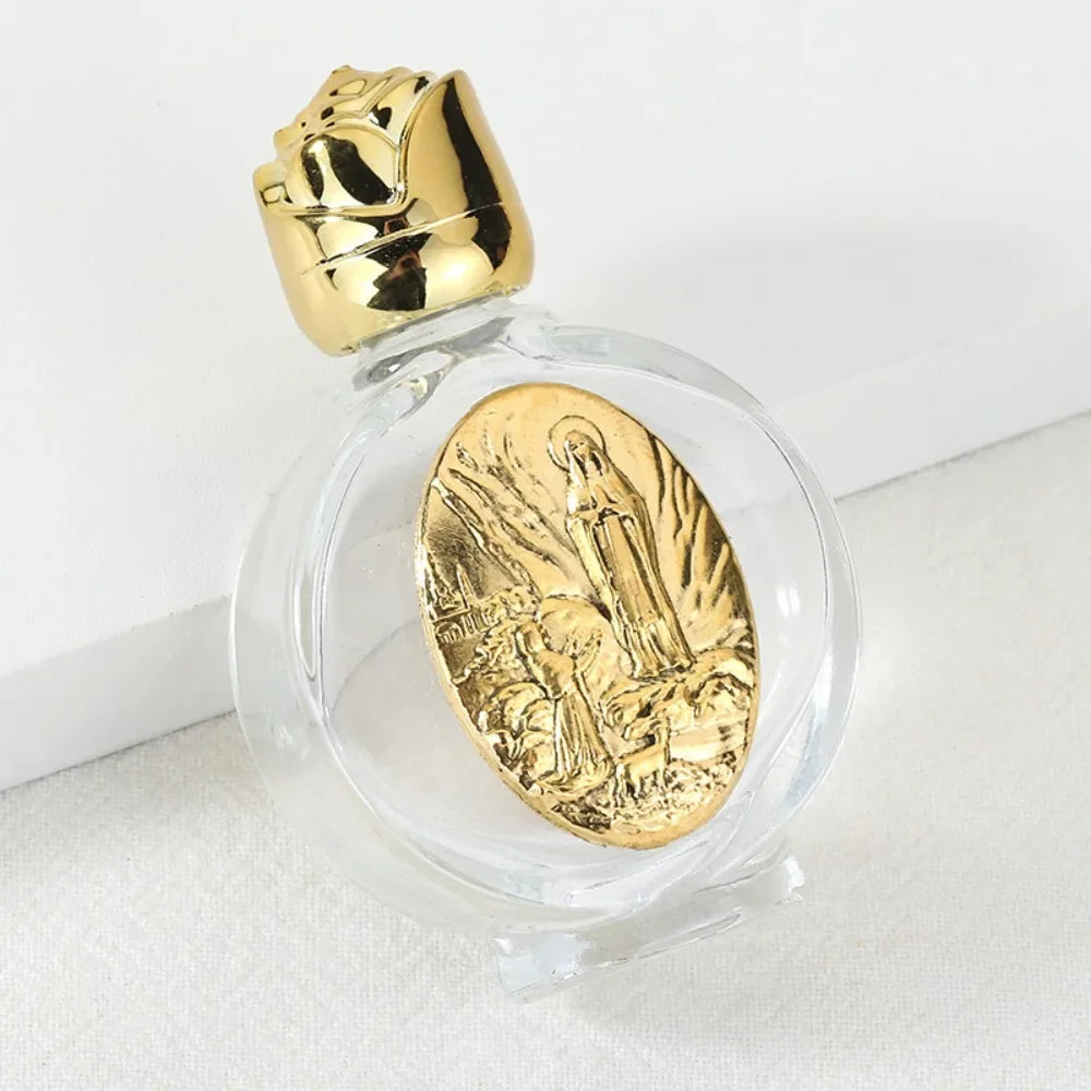 Catholic Holy Water Bottle 0.5 Floz | Our Lady of Guadalupe Religious Bottle QXL