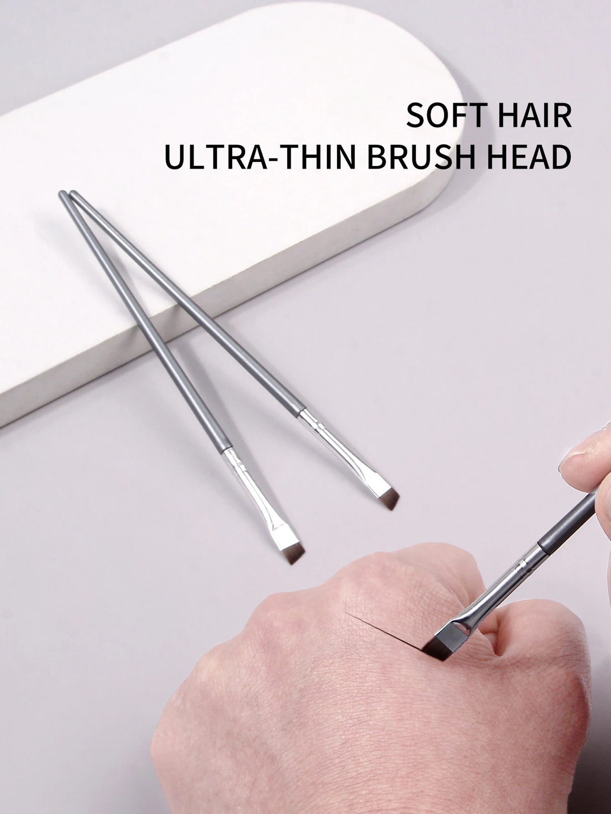 12-Pc Thin Blade Eyeliner & Eyebrow Makeup Brush Set Eye Makeup Brush Set QXL