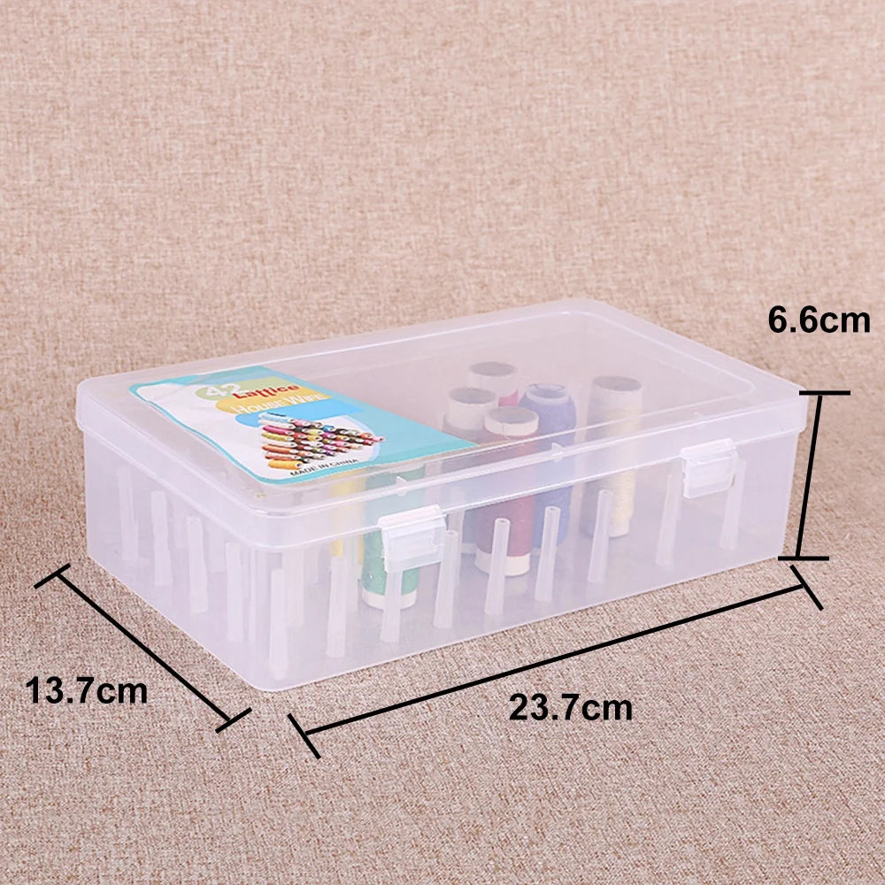 42-Spool Sewing Storage Box | Large Capacity PP Plastic Organizer Sewing Storage Box QXL