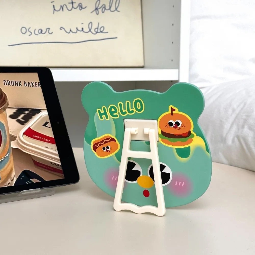 Cute Bear Head Foldable Vanity Mirror | Stand or Wall Mount Foldable Vanity Mirror QXL