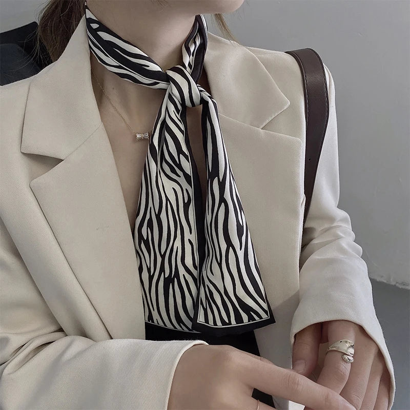 Women's Polka Dot Narrow Scarf 190cm | Headband, Bag Tie & Choker