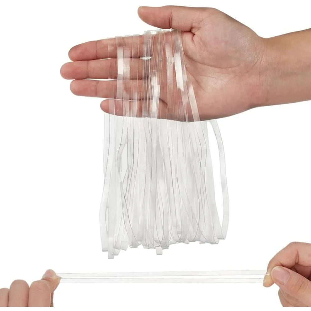 42-Pack Clear Large Rubber Bands 7.4" Heavy Duty Elastic Bulk Elastic Rubber Bands QXL