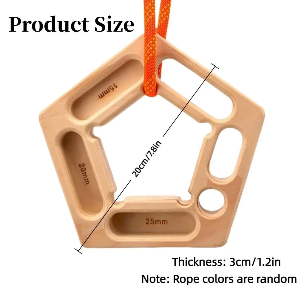 Wooden Hangboard Finger Strengthener | Climbing Pull-Up Board Climbing Hangboard QXL