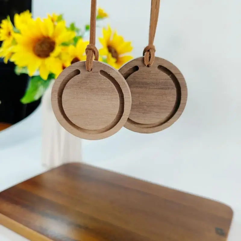 Handmade Wood Essential Oil Diffuser Pendant | Car & Home Wood Aroma Diffuser QXL
