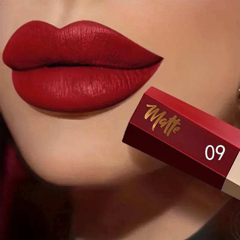 Matte Velvet Lip Tint | Nude, Waterproof & Long-Lasting Matte Liquid Lipstick QXL 09