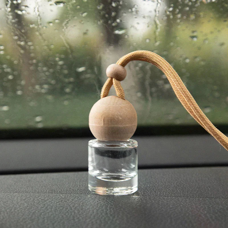 8ml Glass Car Perfume Pendant Bottle | Essential Oil Diffuser Car Perfume Pendant QXL
