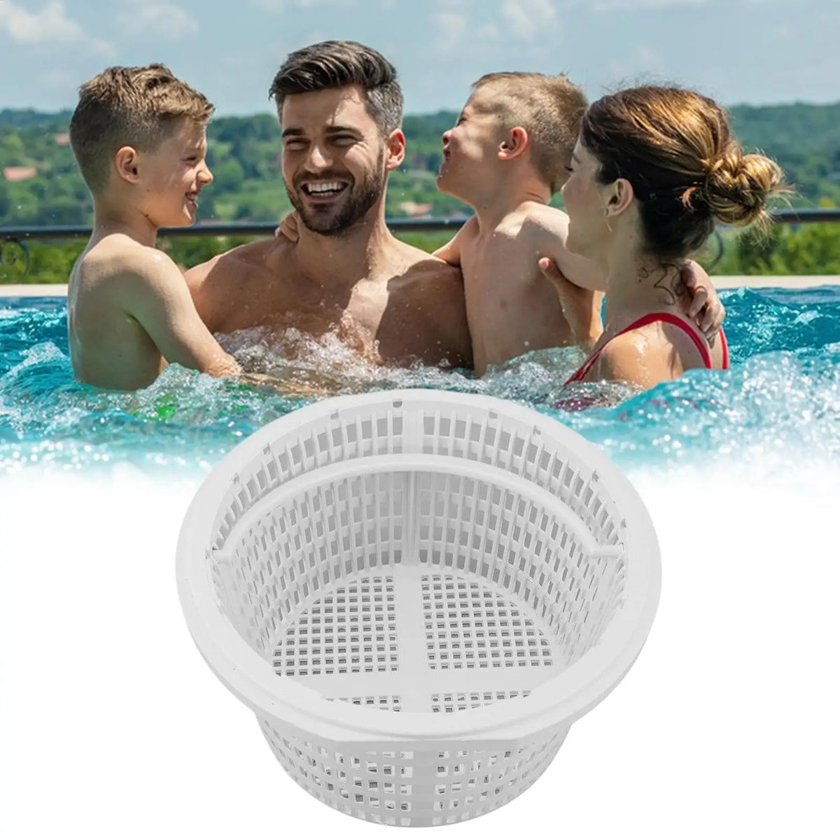 Pool Skimmer Basket with Handle | Leaf & Debris Filter Pool Skimmer Basket QXL