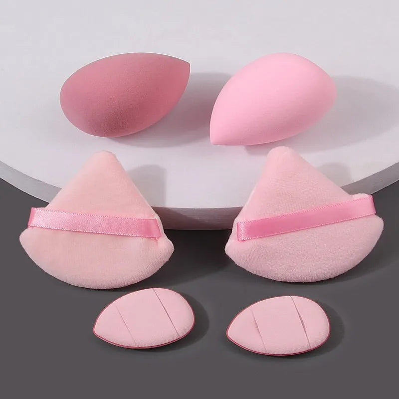 6-Piece Mini Travel Makeup Sponge Set – Beauty Egg & Puff Makeup Sponge Set QXL