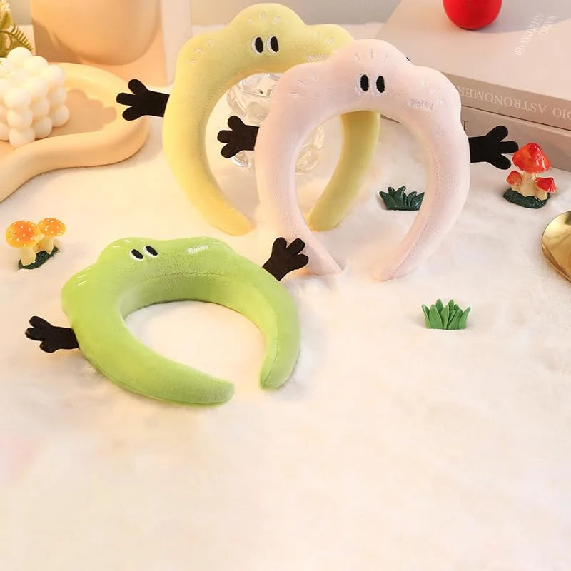 Cute Cloud Plush Headband | Makeup & Face Washing Plush Hair Headband QXL