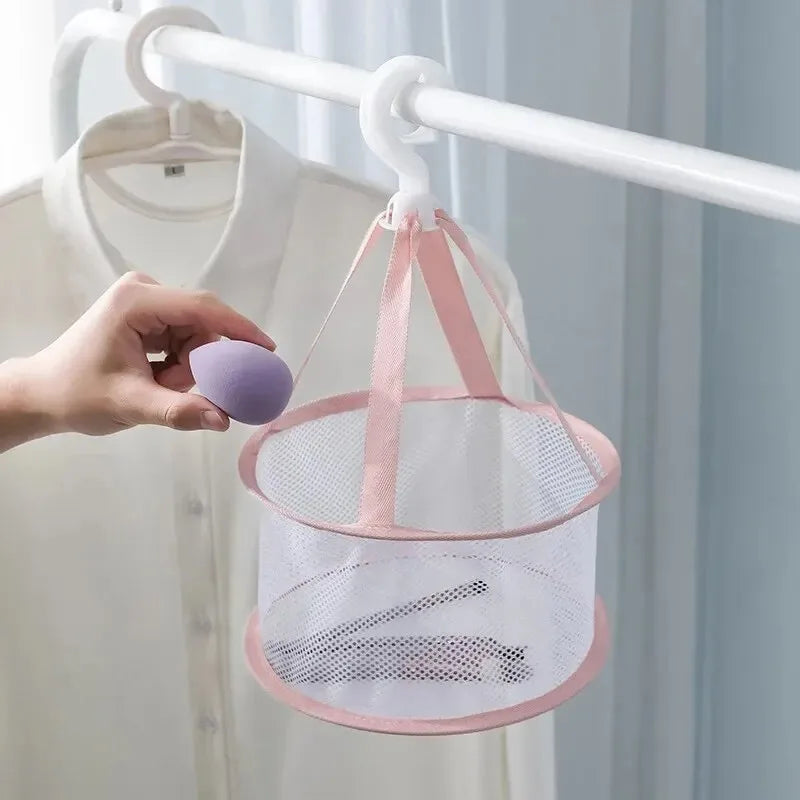 Hanging Mesh Makeup Brush & Sponge Air Drying Net Bag Brush Drying Net Bag QXL