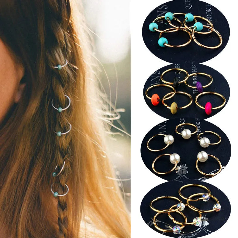 Dreadlock Beads & Hair Braid Cuffs | Alloy Shell Charms 5–10pk Dreadlock Hair Beads QXL