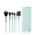 ZOREYA 7-Piece Travel Makeup Brush Set with PU Bag Travel Makeup Brush Set QXL GZ12