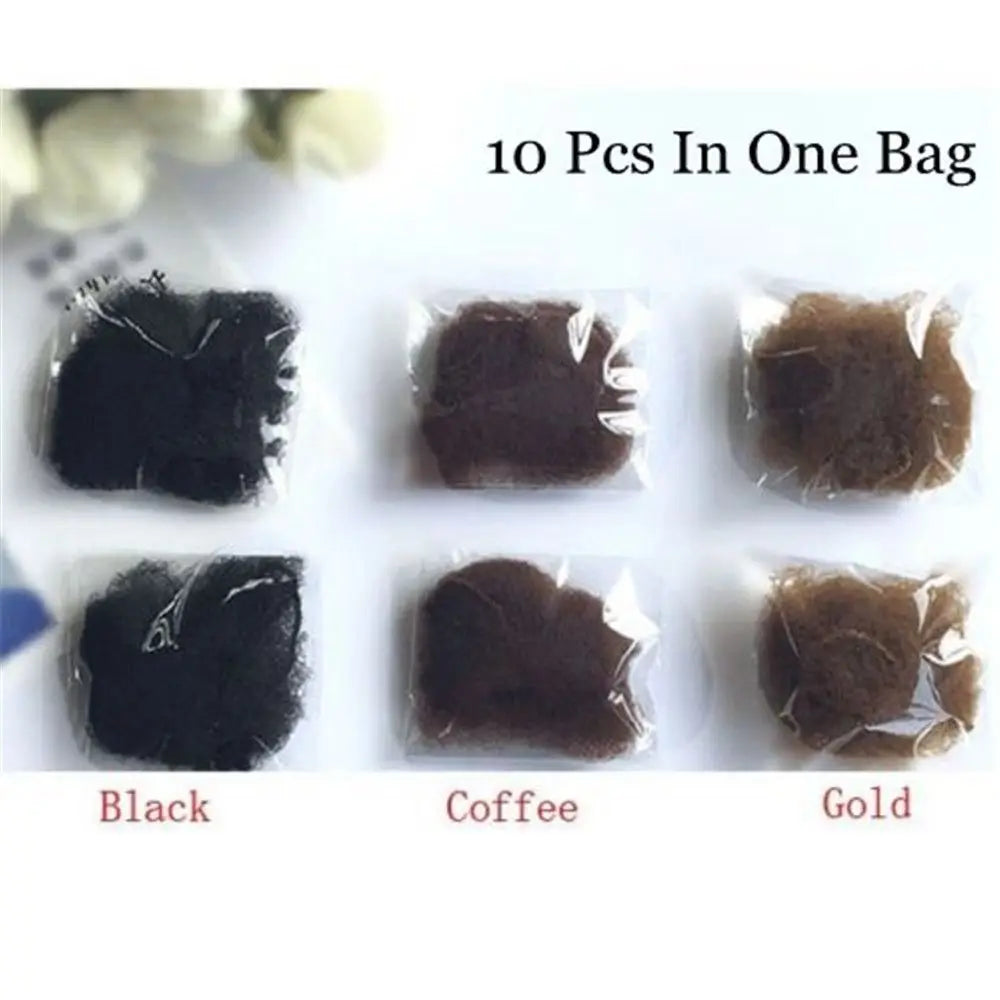 10/30-Pack Invisible Elastic Hair Nets | Fine Mesh Bun Cover Hair Net QXL
