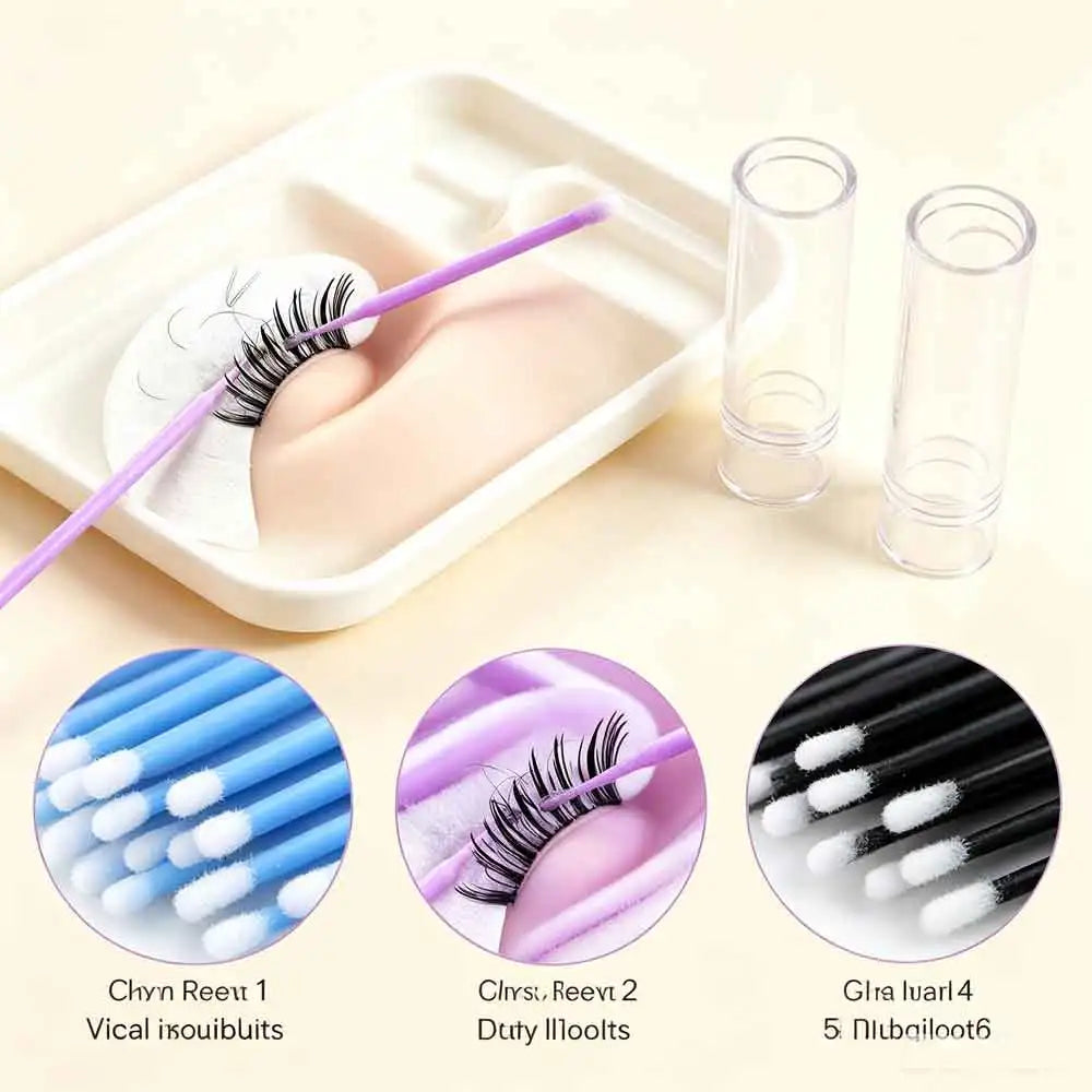 100-Pack Disposable Micro Brushes | Lash Extension Applicators Disposable Micro Brushes QXL