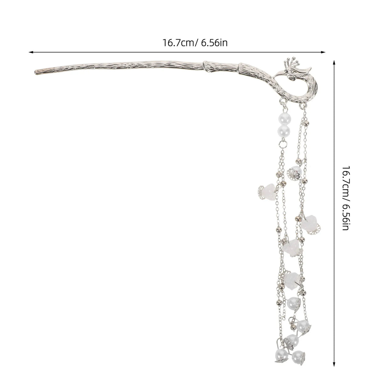 3-Pack Phoenix Tassel Hair Sticks | Vintage Chinese Hairpins Decorative Hair Sticks QXL