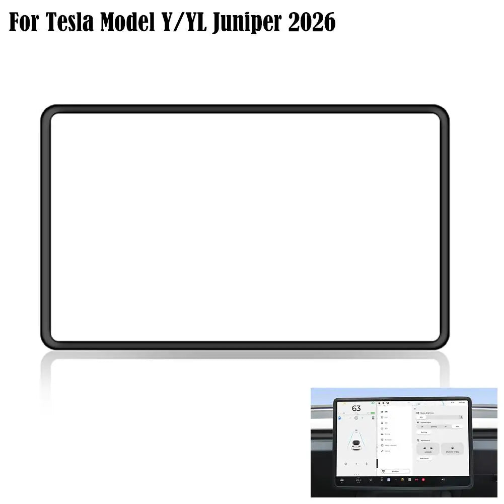 Tesla Model Y & 3 Silicone Screen Frame Edge Protector Car Screen Protector QXL A