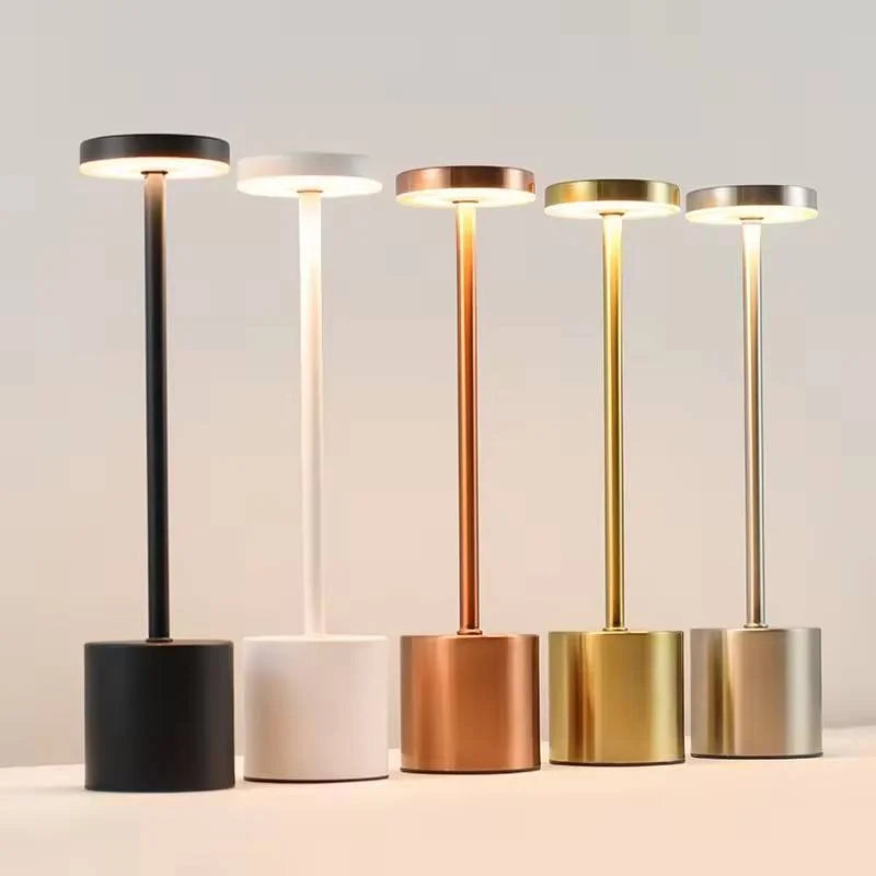 Nordic Cordless LED Desk Lamp | Touch Dimmer, USB Rechargeable Rechargeable Table Lamp QXL