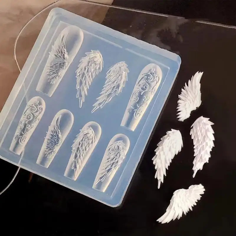 Butterfly Wing Silicone Nail Art Mold | 3D DIY Nail Design Silicone Nail Mold QXL