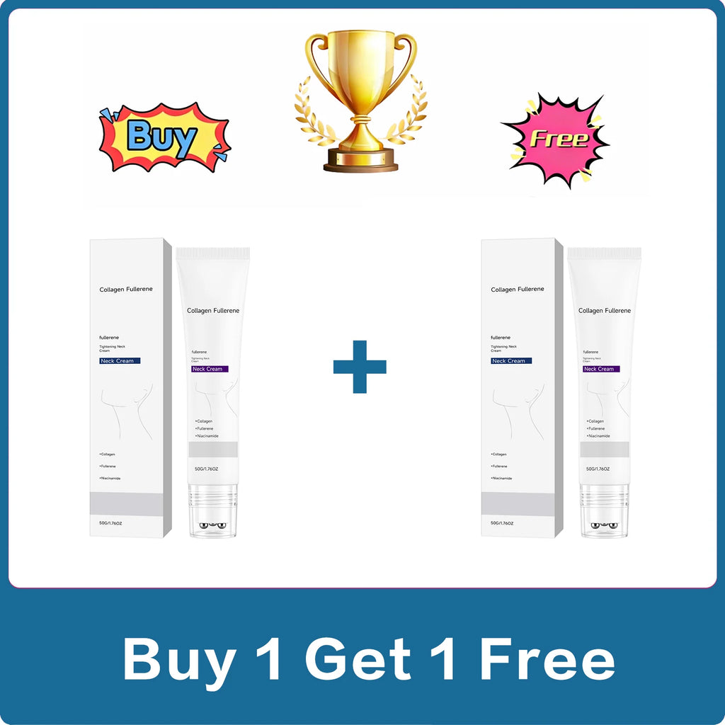 Collagen Neck Firming Cream Roller Ball | Deep Hydration 50g Neck Firming Cream QXL Buy 1 Get 1 Free