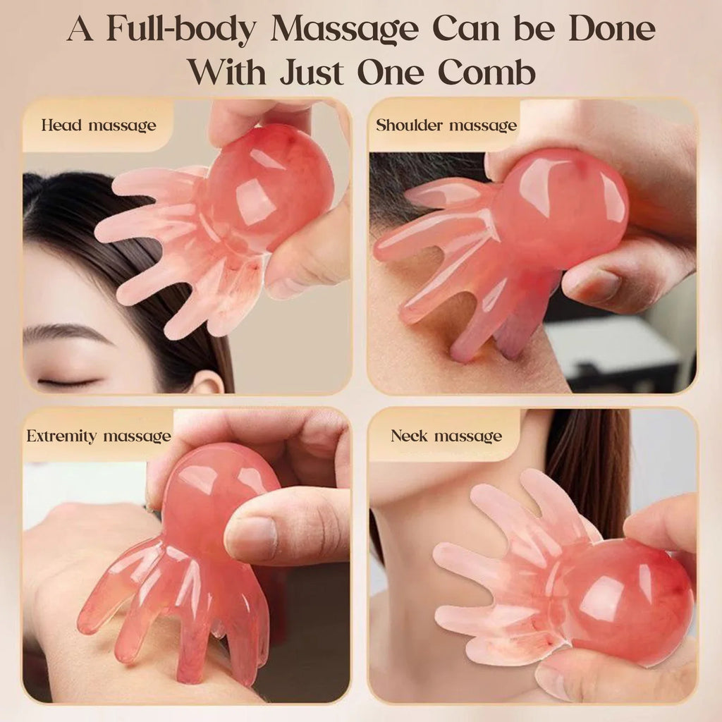 Octopus Head Scalp Massager | Manual Relaxation Tool Scalp Massager QXL