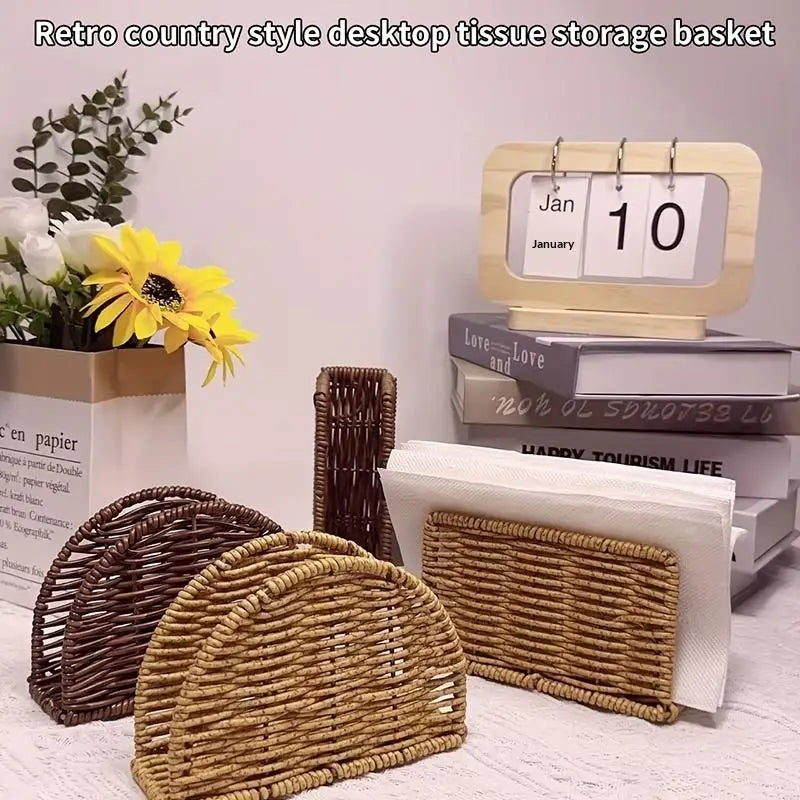 Creative Resin Napkin Holder | Vertical Tissue Stand for Table Napkin Holder QXL