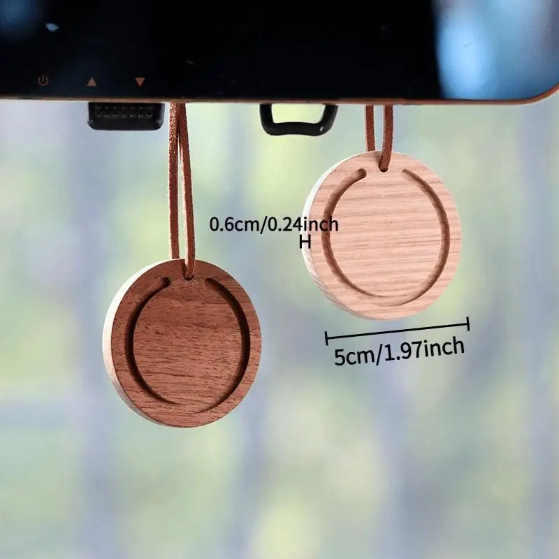 Handmade Wood Essential Oil Diffuser Pendant | Car & Home Wood Aroma Diffuser QXL