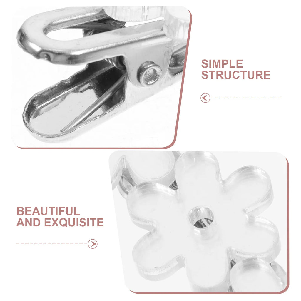Mirror Flower Hair Clip | Floral Side Barrette for Women Floral Hair Barrette QXL