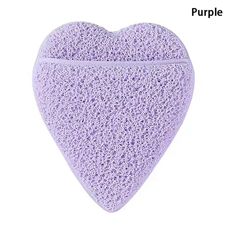 Heart-Shape Konjac Facial Sponge | Exfoliating Cleansing Puff Facial Cleansing Sponge QXL PP